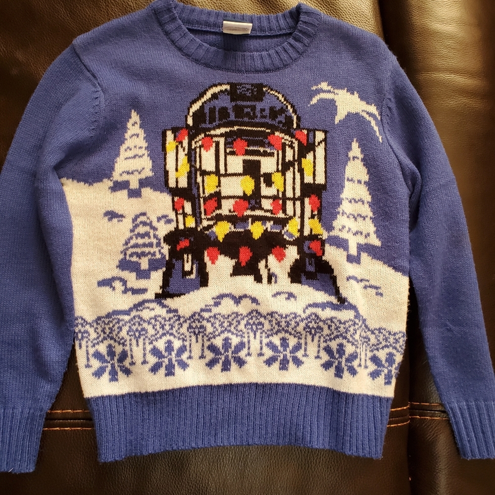 R2D2 Boys Ugly Christmas Sweater